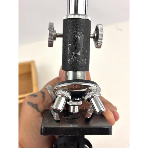 Perfect Model 801 Turret Microscope 150x 300x 600x - Picture 15 of 16